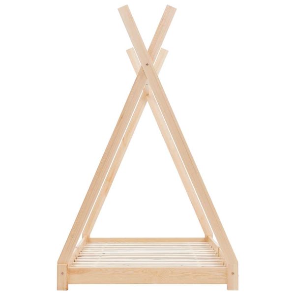 Estrutura de cama para crianças 90x200 cm pinho maciço - Image 4