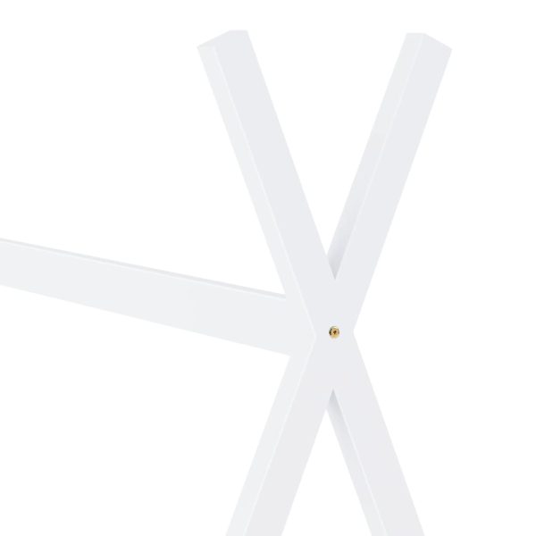 Estrutura de cama para crianças 70x140 cm pinho maciço branco - Image 5