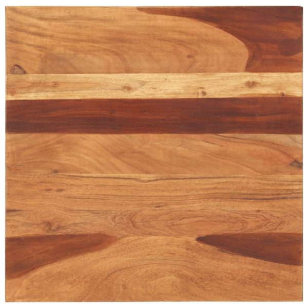 Tampo de mesa madeira de sheesham maciça 15-16 mm 60x60 cm