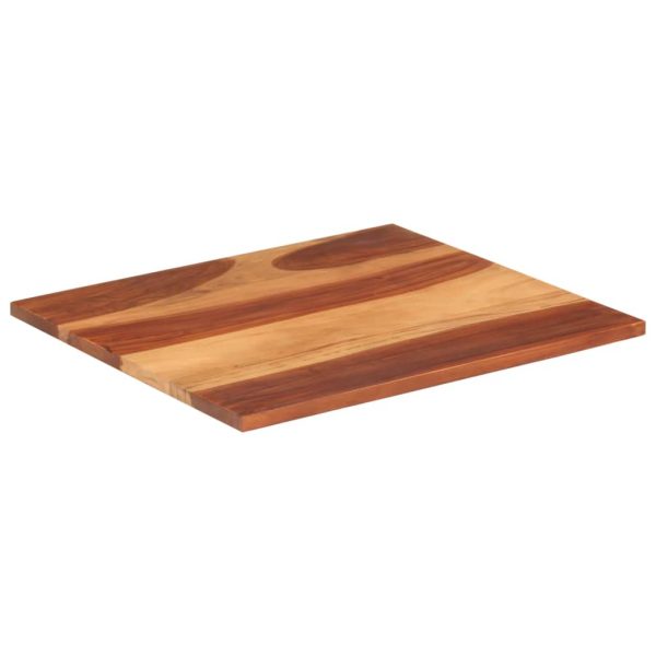 Tampo de mesa madeira de sheesham maciça 25-27 mm 70x80 cm - Image 2