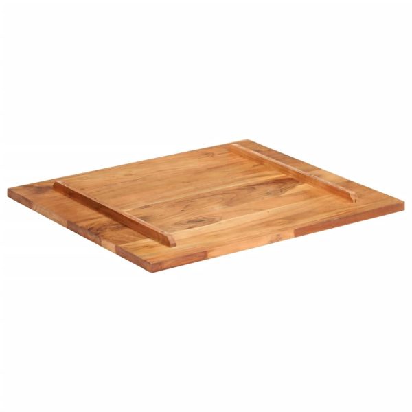 Tampo de mesa madeira de sheesham maciça 25-27 mm 70x80 cm - Image 3