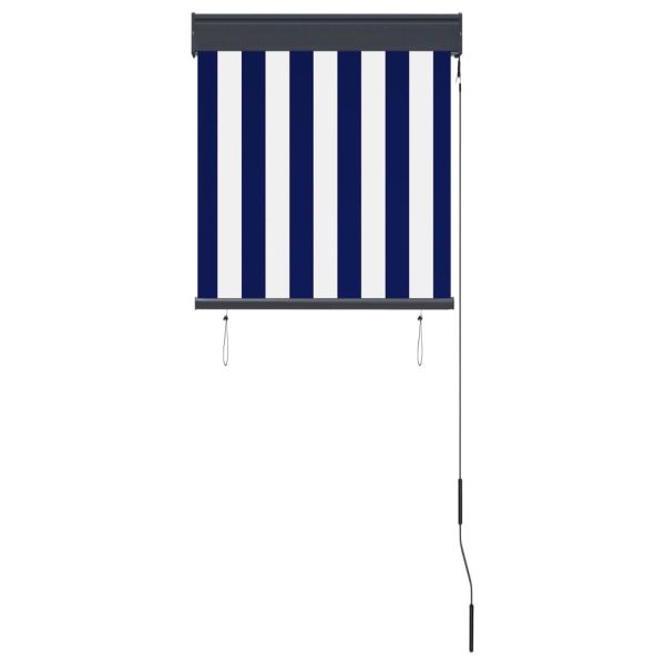 Estore de rolo para exterior 60x250 cm azul e branco - Image 3
