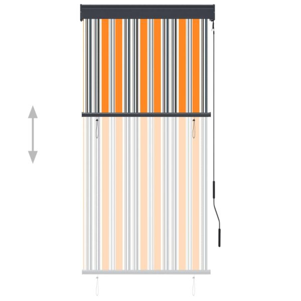 Estore de rolo para exterior 80x250 cm amarelo e azul - Image 3