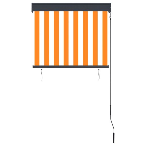 Estore de rolo para exterior 80x250 cm branco e laranja - Image 4