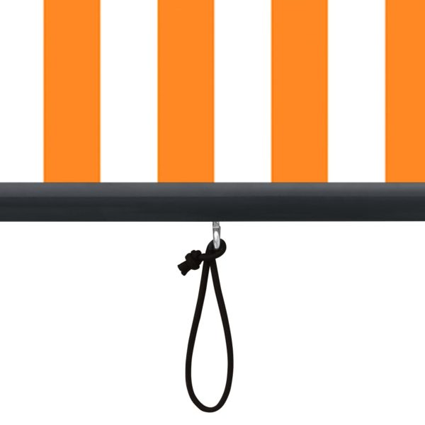Estore de rolo para exterior 80x250 cm branco e laranja - Image 7