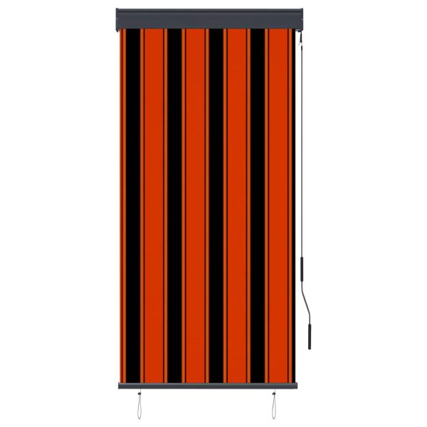 Estore de rolo para exterior 80x250 cm laranja e castanho - Image 2