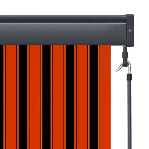 Estore de rolo para exterior 80x250 cm laranja e castanho - Image 6