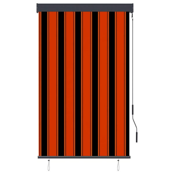 Estore de rolo para exterior 100x250 cm laranja e castanho - Image 2