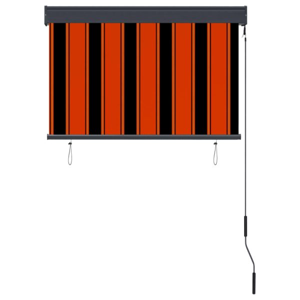 Estore de rolo para exterior 100x250 cm laranja e castanho - Image 4