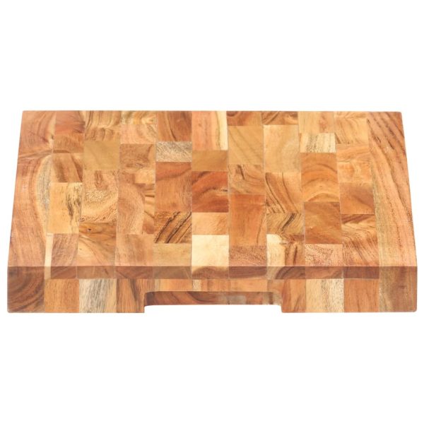 Tábua de cortar 40x30x4 cm madeira de acácia maciça - Image 3