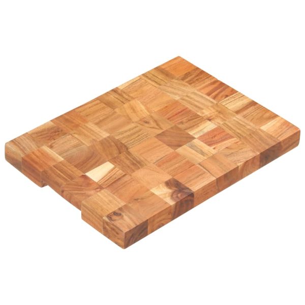 Tábua de cortar 40x30x3,8 cm madeira de acácia maciça - Image 8