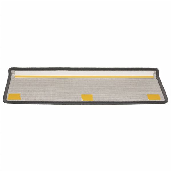Tapete/carpete para degraus 15 pcs 65x21x4 cm cinzento-escuro - Image 5