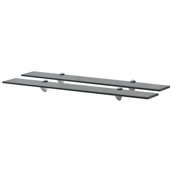 Prateleiras flutuantes 2 pcs vidro 80x10 cm 8 mm