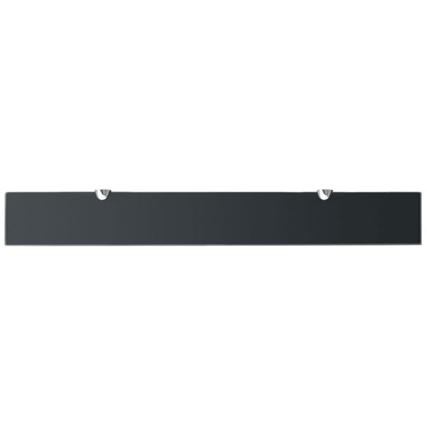 Prateleiras flutuantes 2 pcs vidro 80x10 cm 8 mm - Image 4