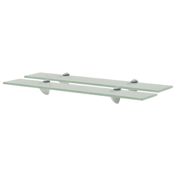 Prateleiras flutuantes 2 pcs vidro 60x10 cm 8 mm