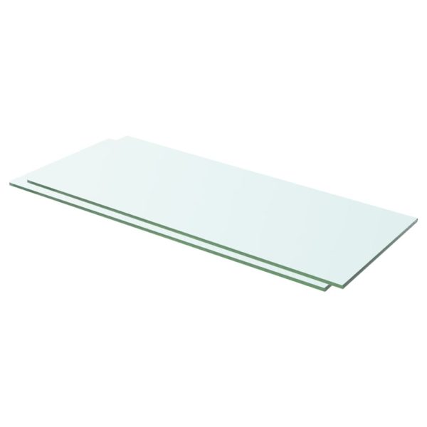 Prateleiras 2 pcs 60x20 cm vidro transparente