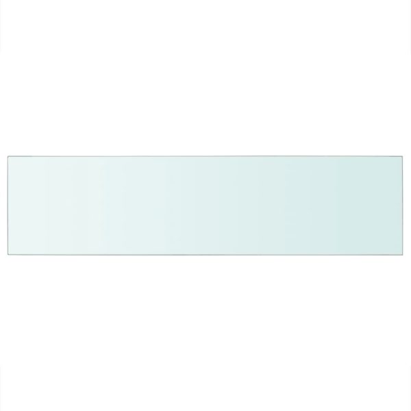Prateleiras 2 pcs 100x25 cm vidro transparente - Image 3