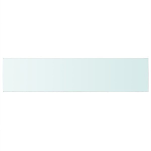 Prateleiras 2 pcs 110x25 cm vidro transparente - Image 3