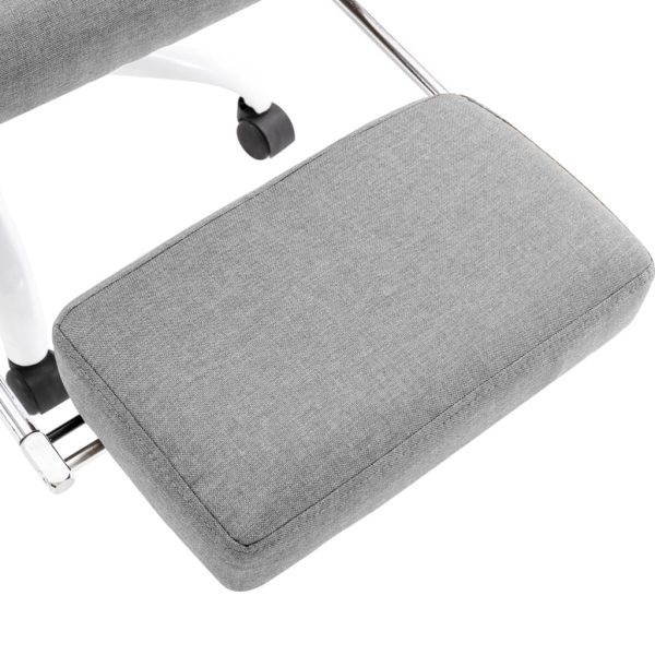 Cadeira de escritório c/ função de massagem tecido cinzento - Image 9