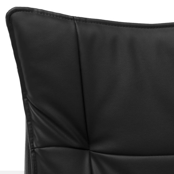 Cadeira de escritório c/ função massagem couro artificial preto - Image 10