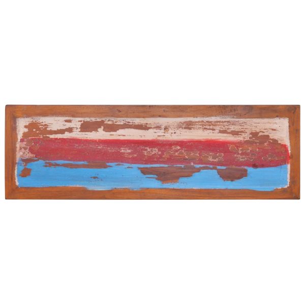 Móvel de TV 110x35x40 cm madeira de teca recuperada - Image 6