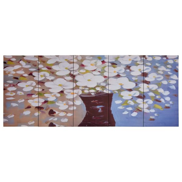 Conj. painéis parede c/ impressão vaso flores 150x60cm multicor - Image 2