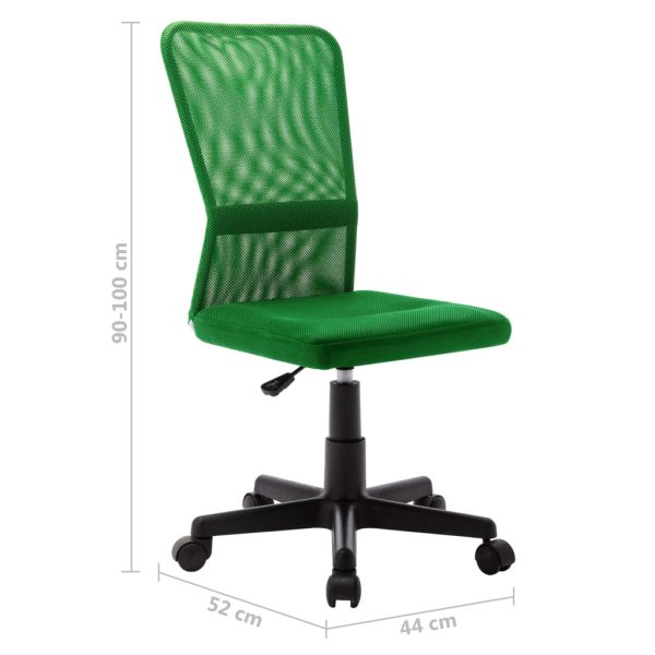 Cadeira de escritório 44x52x100 cm tecido de malha verde - Image 8