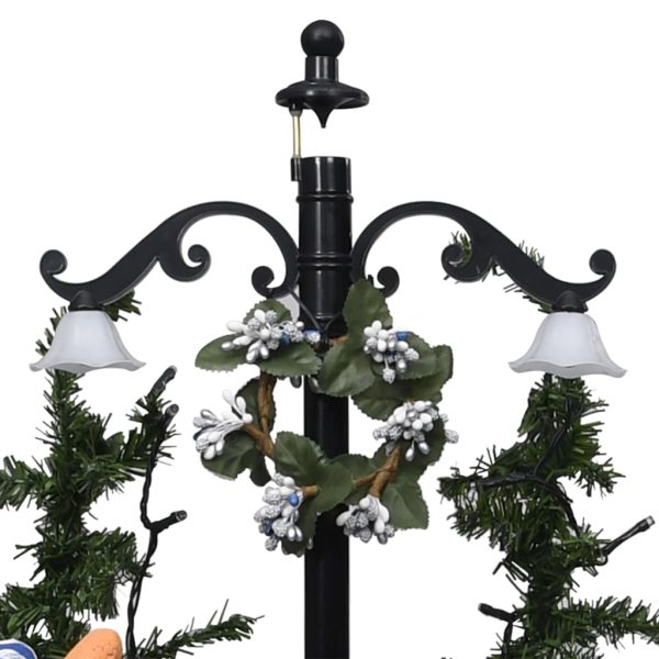 Árvore Natal c/ neve base formato guarda-chuva 75 cm PVC azul - Image 3