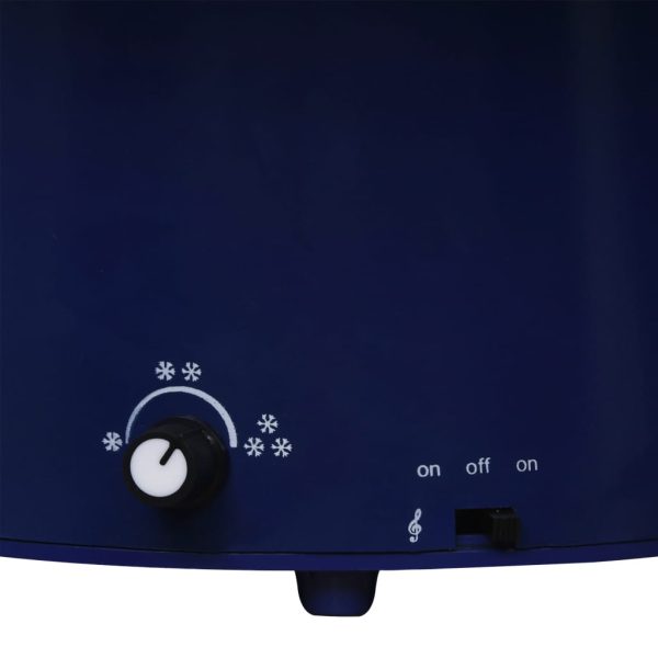 Árvore Natal c/ neve base formato guarda-chuva 75 cm PVC azul - Image 8