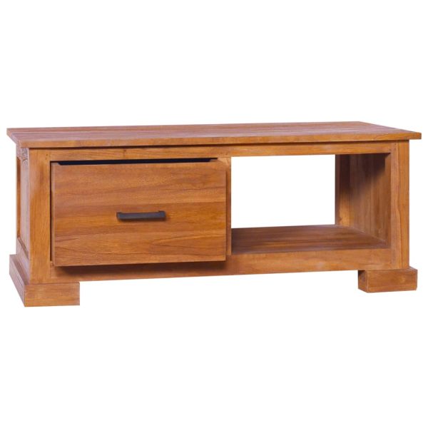 Móvel de TV 90x50x37 cm madeira de teca maciça - Image 2