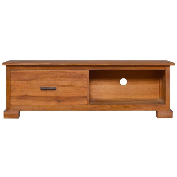 Móvel de TV 112x30x37 cm madeira de teca maciça - Image 3