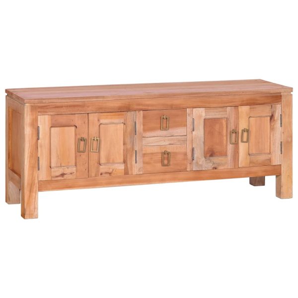 Móvel de TV 110x30x45 cm madeira de mogno maciça