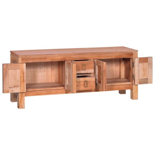 Móvel de TV 110x30x45 cm madeira de mogno maciça - Image 2