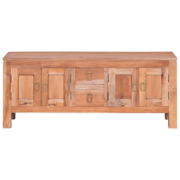 Móvel de TV 110x30x45 cm madeira de mogno maciça - Image 3