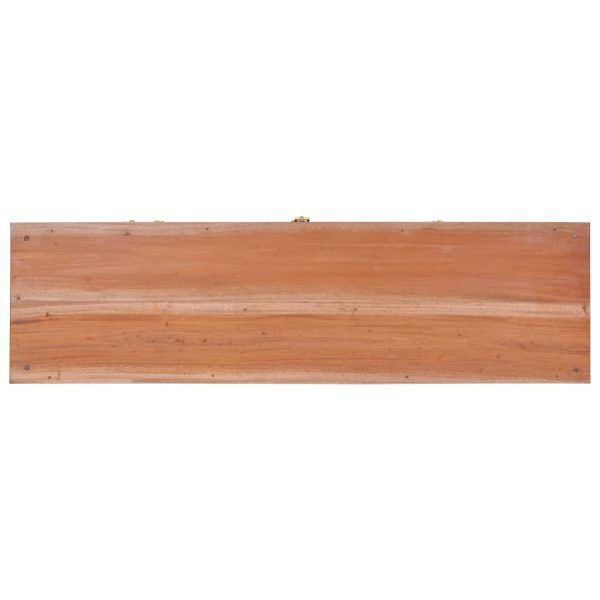 Móvel de TV 110x30x45 cm madeira de mogno maciça - Image 5