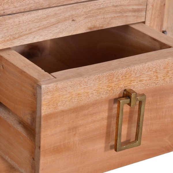 Móvel de TV 110x30x45 cm madeira de mogno maciça - Image 8