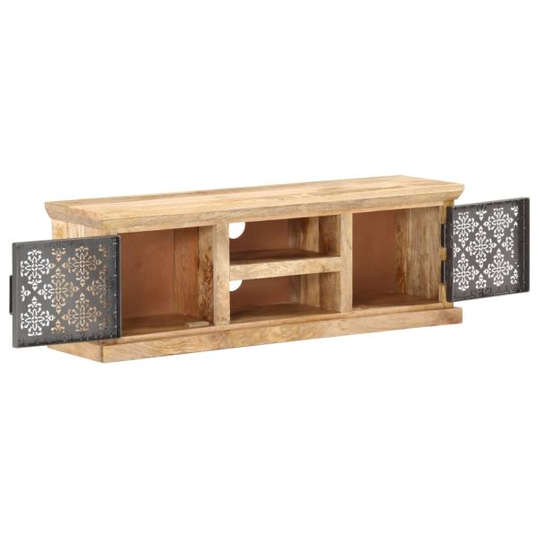 Móvel de TV com portas de aço 120x30x40cm mangueira maciça - Image 2