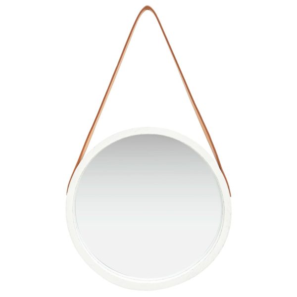 Espelho de parede com alça 40 cm branco - Image 2