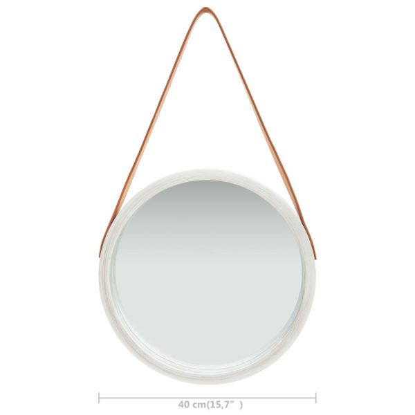 Espelho de parede com alça 40 cm prateado - Image 6