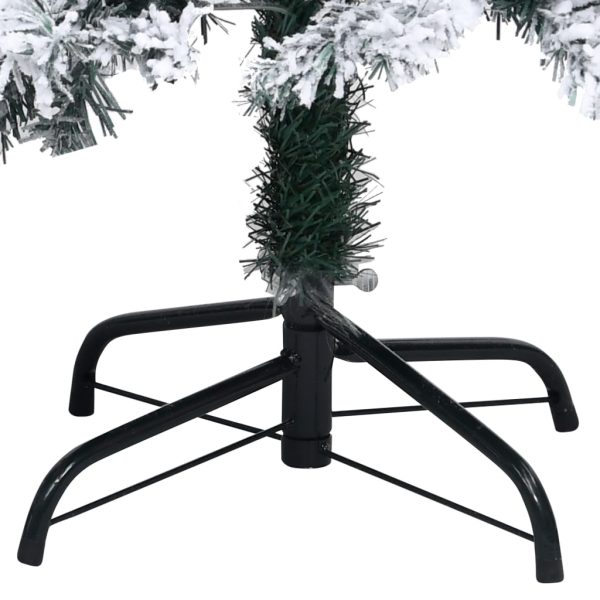 Árvore de Natal artificial c/ flocos de neve 180 cm PVC verde - Image 5