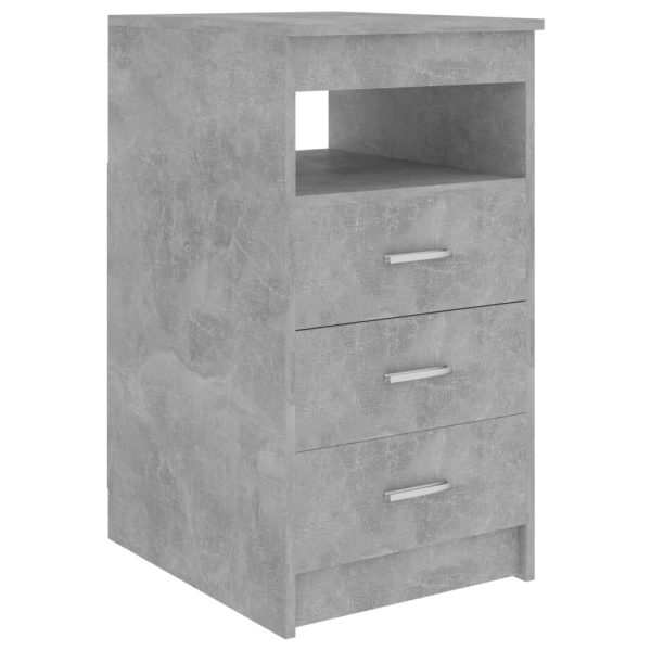 Secretária 140x50x76 cm contraplacado cinzento cimento - Image 7
