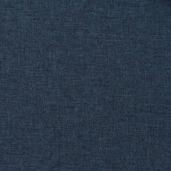 Cortinas opacas aspeto linho com ganchos 2 pcs 140x245 cm azul - Image 4