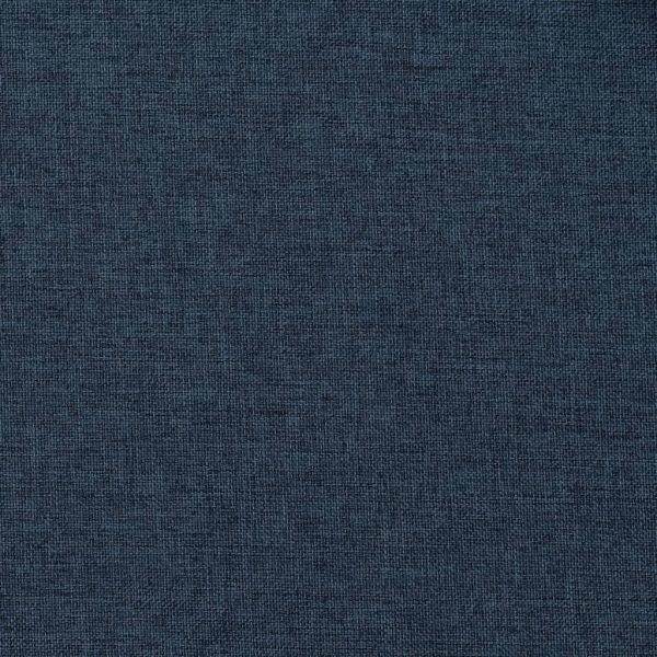 Cortinas opacas aspeto linho com ganchos 290x245 cm azul - Image 4