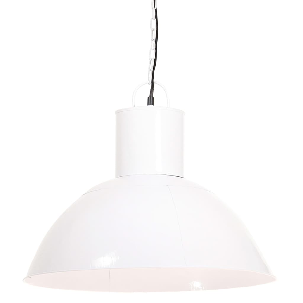 Candeeiro suspenso redondo 25 W 48 cm E27 branco - Image 2