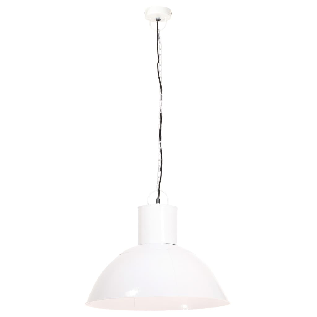 Candeeiro suspenso redondo 25 W 48 cm E27 branco - Image 3