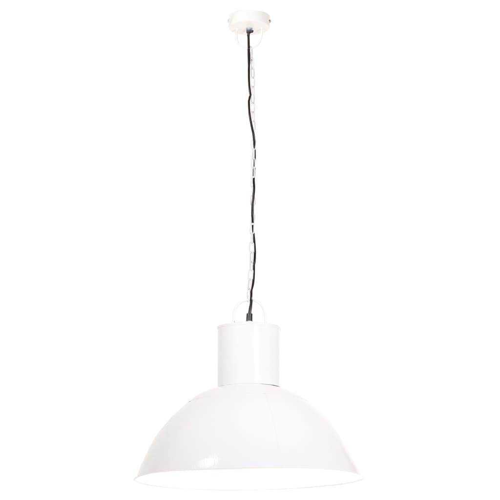 Candeeiro suspenso redondo 25 W 48 cm E27 branco - Image 4