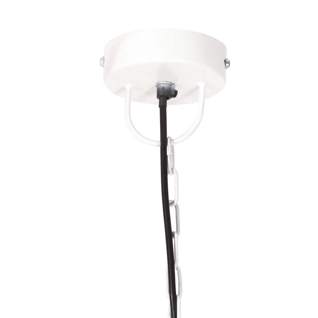 Candeeiro suspenso redondo 25 W 48 cm E27 branco - Image 5
