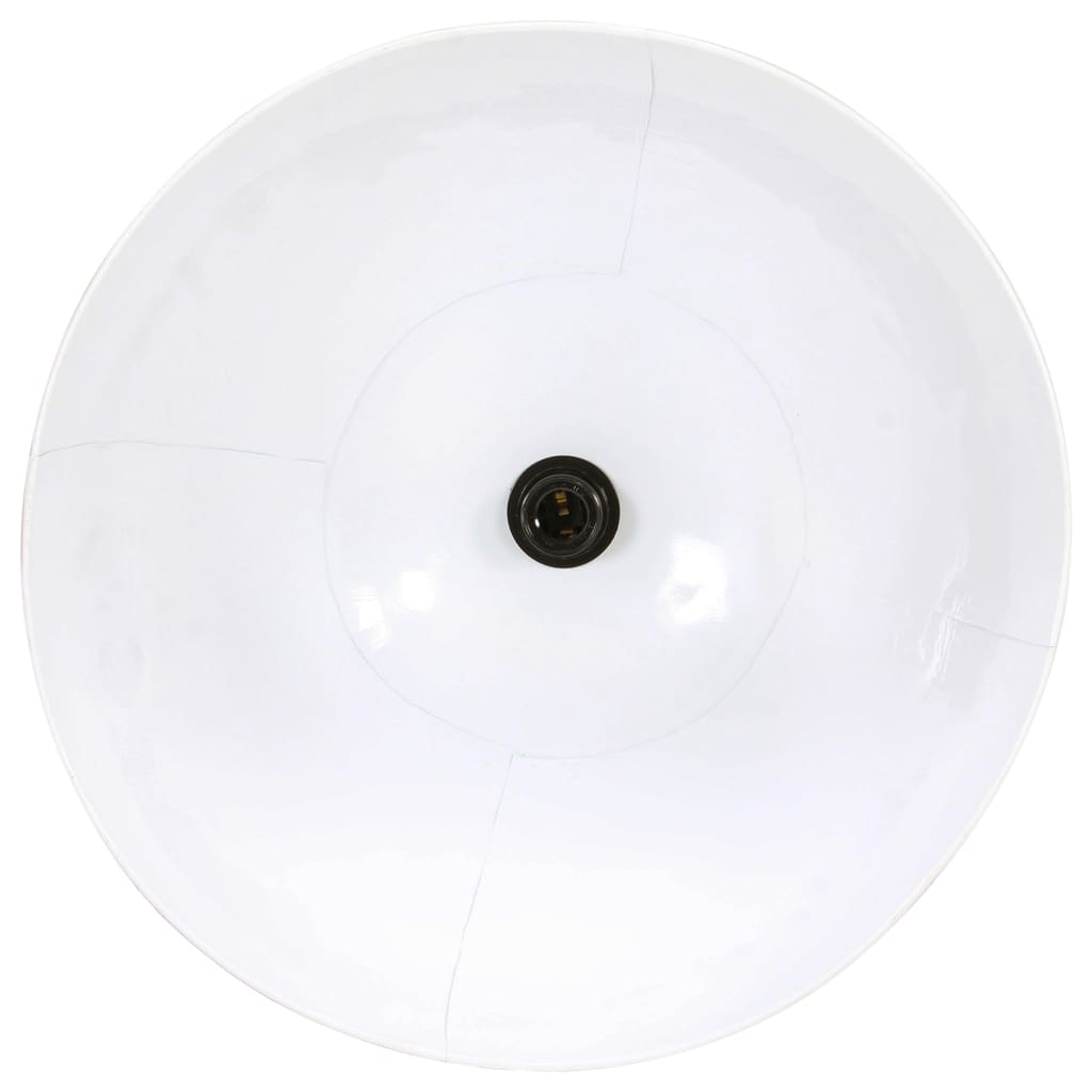 Candeeiro suspenso redondo 25 W 48 cm E27 branco - Image 7