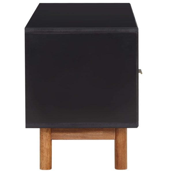 Móvel de TV 100x35x45 cm madeira de acácia maciça e MDF - Image 3