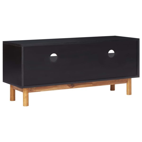Móvel de TV 100x35x45 cm madeira de acácia maciça e MDF - Image 4